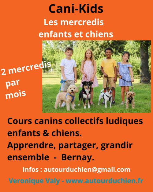 Cani-Kids – Toute l’année à Bernay Des cours canins collectifs, ludiques et éducatifs pour les enfants et leurs chiens